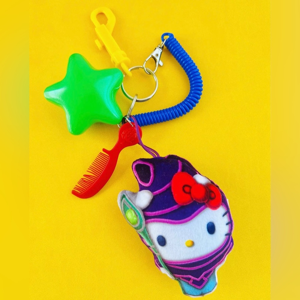 Y2k Sanrio Yugioh Bag Charm Keychain | Toy Handmade 90s Hello Kitty